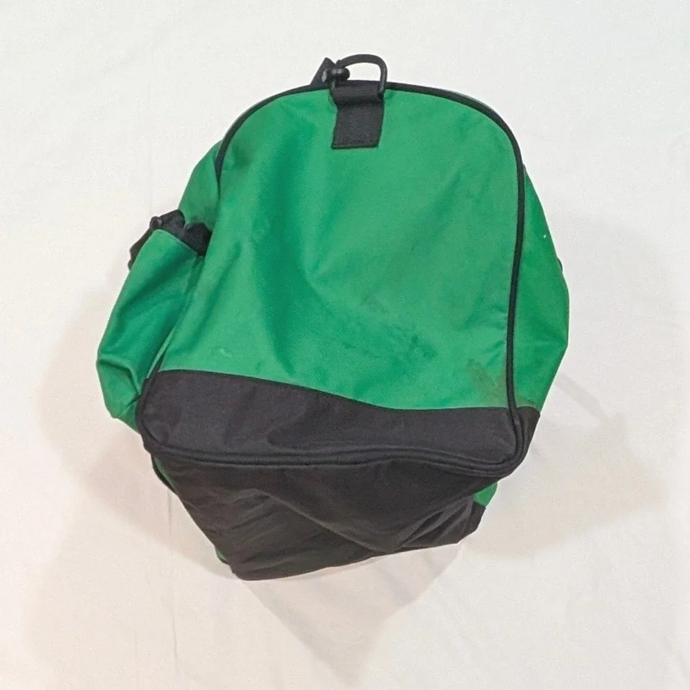 Polo Ralph Green Black Duffel Bag Big Pony 3 Logo Travel Gym